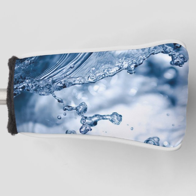 Schwimmen Wasser mit Luftblasen Putter Golf Head C Golf Headcover (Vorderseite)