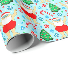 Schwimmen Weihnachten Weihnachtsgeschenk Wrapping  Geschenkpapier