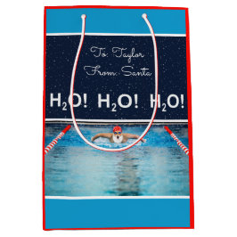 Schwimmen Weihnachts Mittlere Geschenktasche Mittlere Geschenktüte