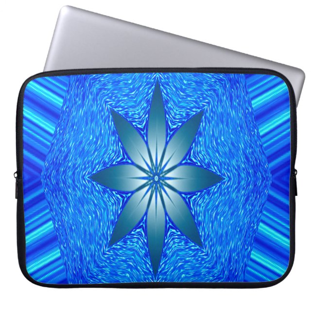 Schwimmende Blume... Laptopschutzhülle (Vorderseite)
