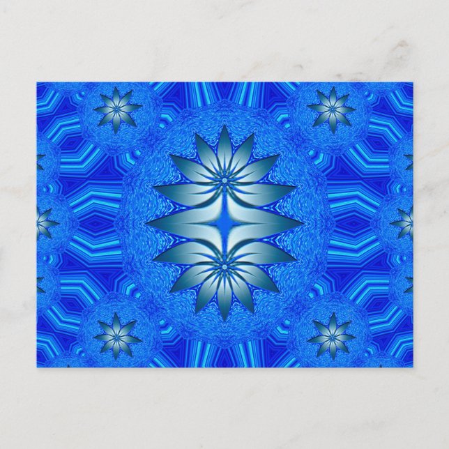 Schwimmende Blume... Postkarte (Vorderseite)