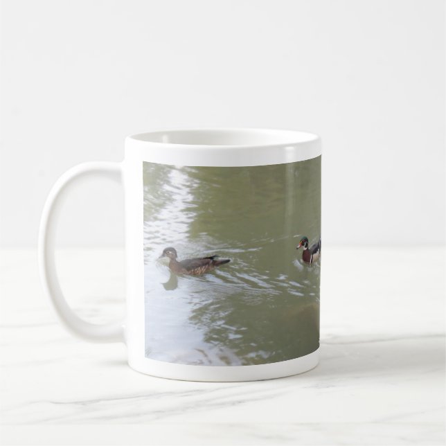 Schwimmende Enten Kaffeetasse (Links)
