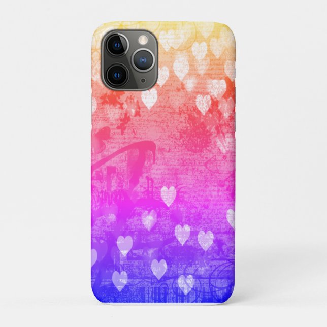 Schwimmende Herzen in Whisperatmosphäre Case-Mate iPhone Hülle (Rückseite)