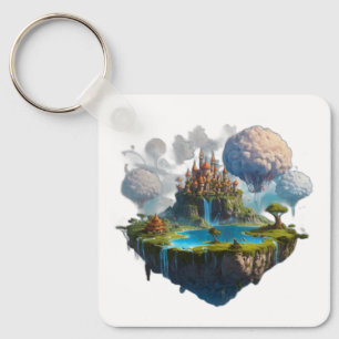 schwimmende Insel Schlüsselanhänger