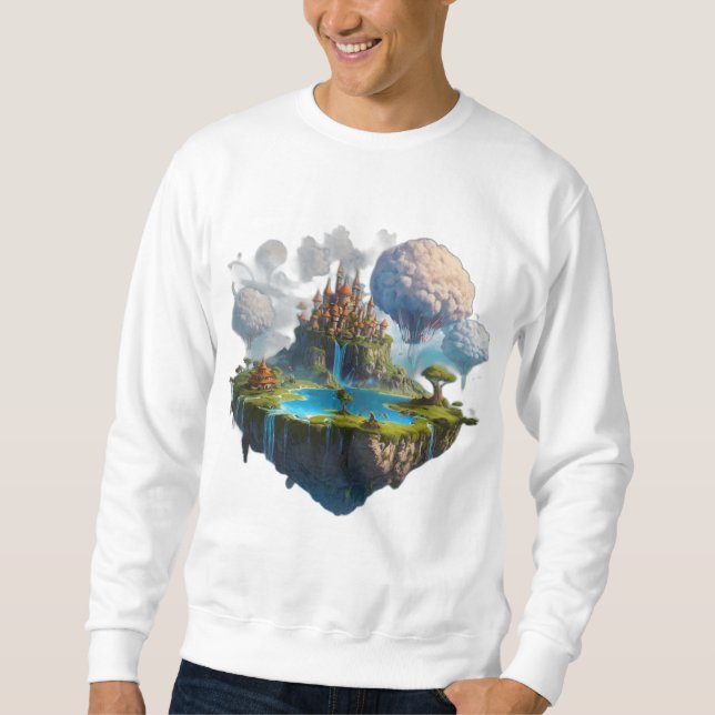 schwimmende Insel Sweatshirt (Vorderseite)