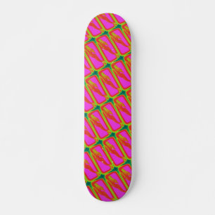schwimmende rote Meerjungfrauen Skateboard