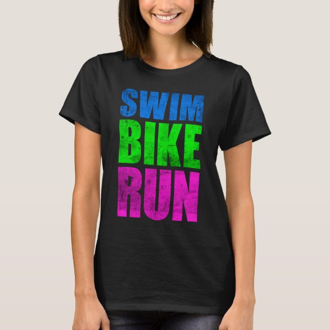 SCHWIMMENDE RUNNING KONA 2023 TRIATHLETE MENS T-Shirt (Vorderseite)