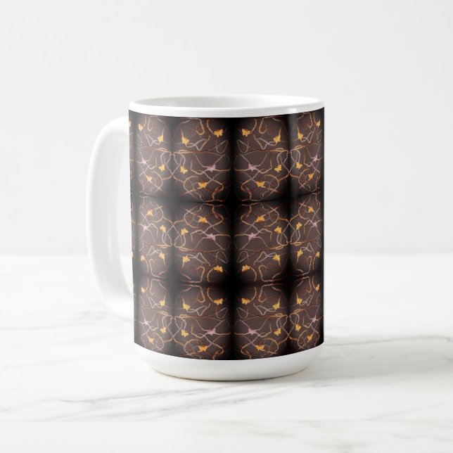 Schwimmende Schmetterlinge Kaffeetasse (Vorderseite Links)