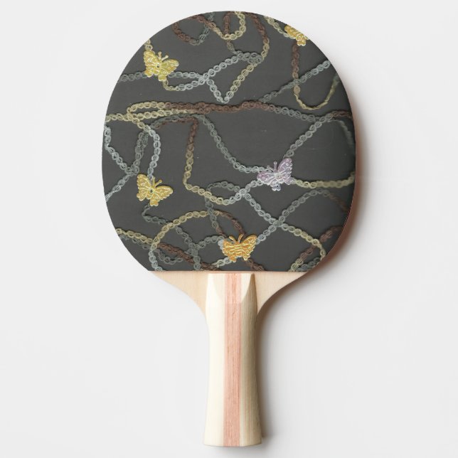 Schwimmende Schmetterlinge Tischtennis Schläger (Vorderseite)