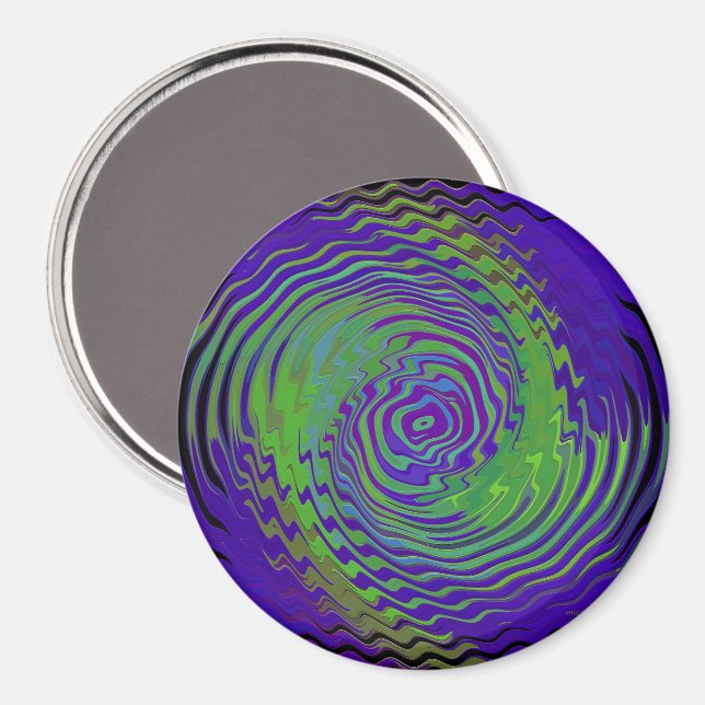 Schwimmender Außerirdischer.... Magnet (Vorderseite/Rückseite)