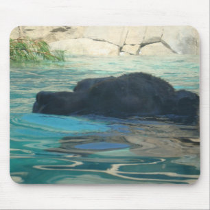 Schwimmender Grizzlybär Mousepad