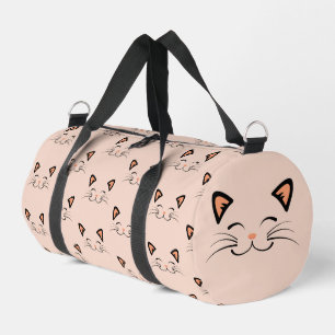 Schwimmendes Kätzchen Katzen Gesicht Muster Duffle Bag