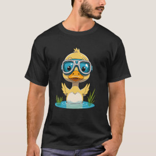 Schwimmendes Küken mit Schwimmbrille Süßer Pool Ca T-Shirt