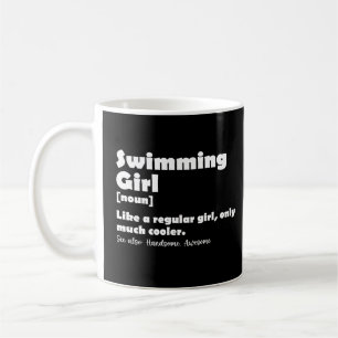 Schwimmendes Mädchen Definition Lustige Schwimmeri Kaffeetasse