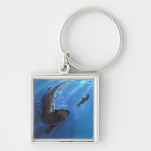 Schwimmenotter Schlüsselanhänger