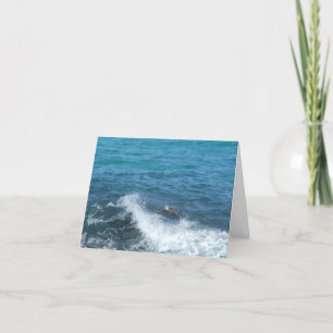 Schwimmenschildkröte notecard (Ermutigung) Karte