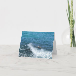 Schwimmenschildkröte notecard (freier Raum nach Karte