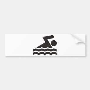 Schwimmer Autoaufkleber