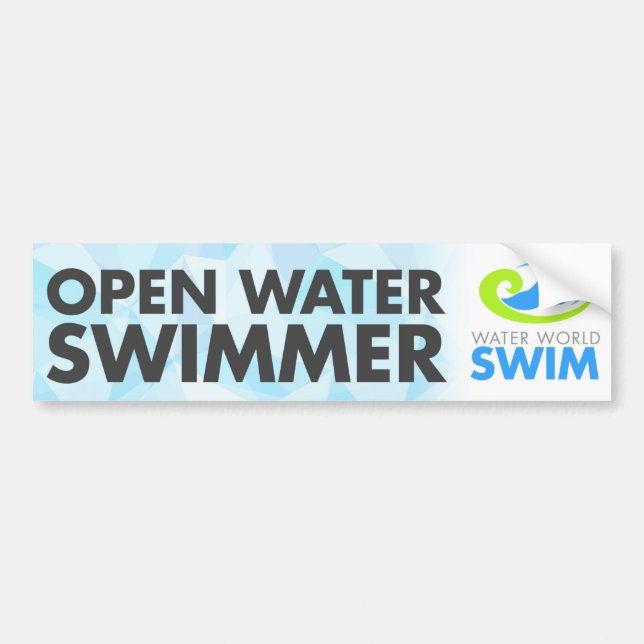 Schwimmer-Autoaufkleber des offenen Wassers Autoaufkleber (Vorne)