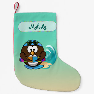 Schwimmer Eule Weihnachtsstrumpf Kleiner Weihnachtsstrumpf