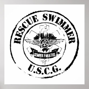 Schwimmer (Grunge) Poster