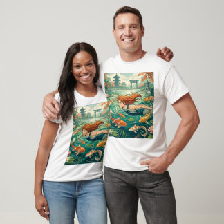 Schwimmer im Koi-Teich T-Shirt