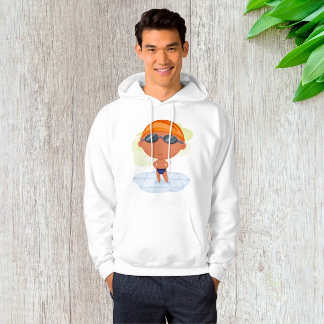 Schwimmer Junge in Glöckchen und Schwimmenkap Hoodie (Von Creator hochgeladen)
