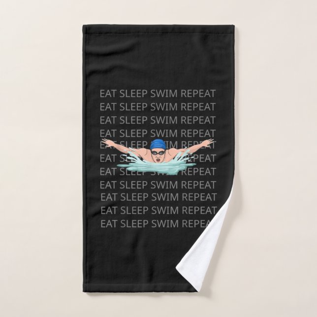 Schwimmer Liebe Funny Swimming Junge Sport Handtuch (Handtuch)