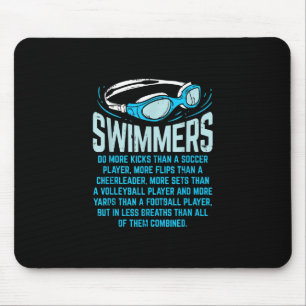 Schwimmer Machen Mehr Tritte I Lustiges Geschenk S Mousepad