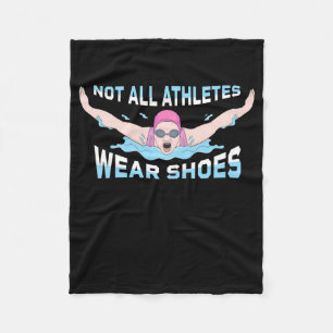Schwimmer Nicht alle Athleten tragen Schuhe Fleecedecke