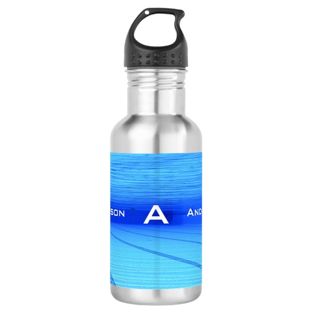 Schwimmer Personalisiert Edelstahlflasche (Vorderseite)