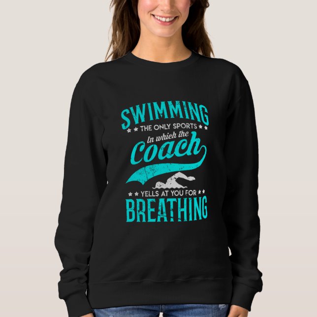 Schwimmer Rettungsschwimmer Schwimmer Sweatshirt (Vorderseite)