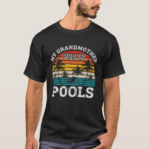 Schwimmer schwimmen Joke Retro Großmutter Pisse in T-Shirt