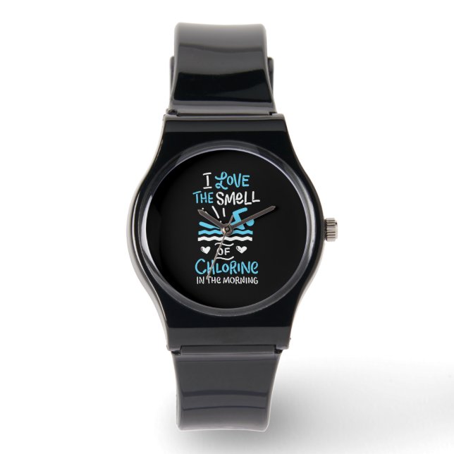 Schwimmer Schwimmen Sport Geschenk Armbanduhr (Vorderseite)