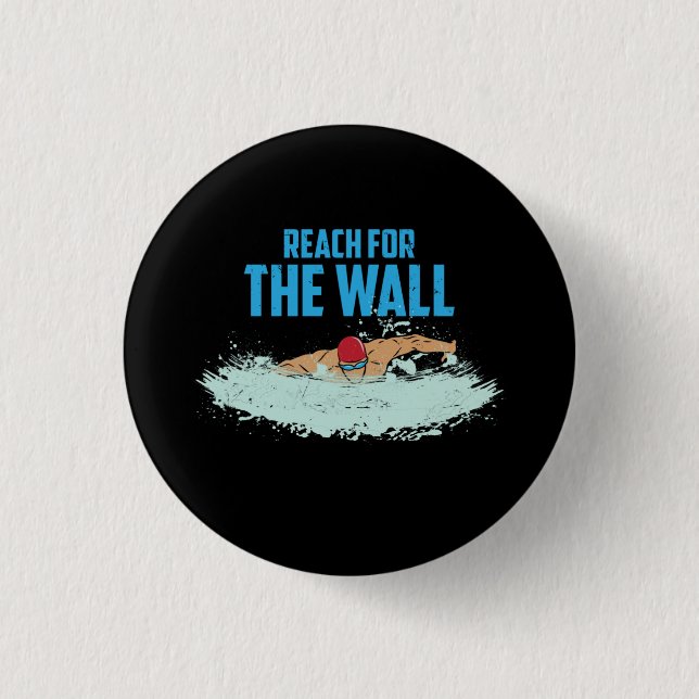 Schwimmer Schwimmer Schwimmer Button (Vorderseite)