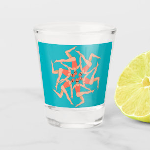 Schwimmer - Synchronschwimmen Schnapsglas