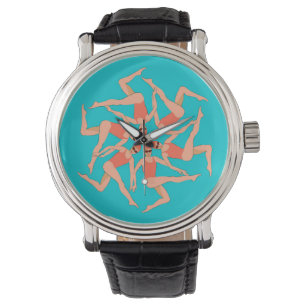 Schwimmer - Synchronschwimmkurographie Armbanduhr