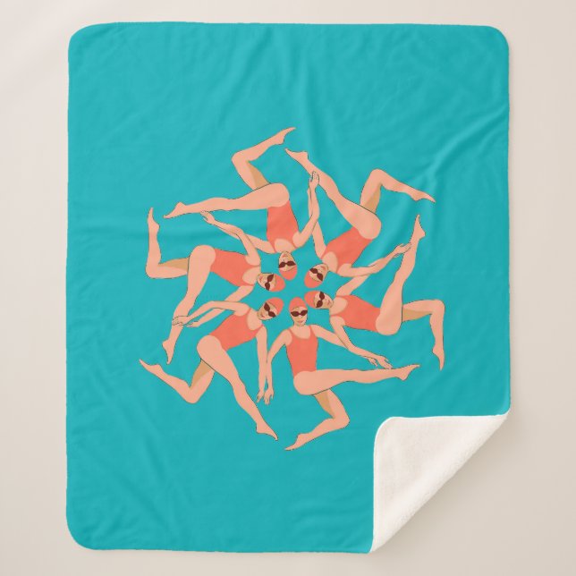 Schwimmer - Synchronschwimmkurographie Sherpadecke (Vorderseite)