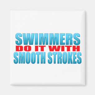 Schwimmer tun es mit glatten Anschlägen Magnet