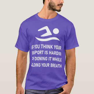 Schwimmer Wassersport Retro-Freund T-Shirt