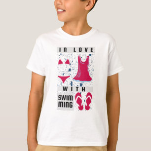 Schwimmerinnen - in Liebe mit dem Schwimmen T-Shirt