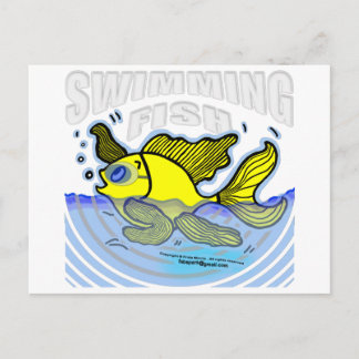 Schwimmfisch Postkarte