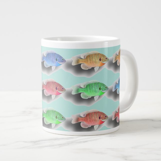 Schwimmfische Jumbo-Tasse (Vorderseite Rechts)