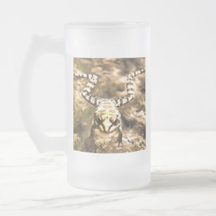 Schwimmfrösche, eingebettet in klares Wasser Paint Mattglas Bierglas