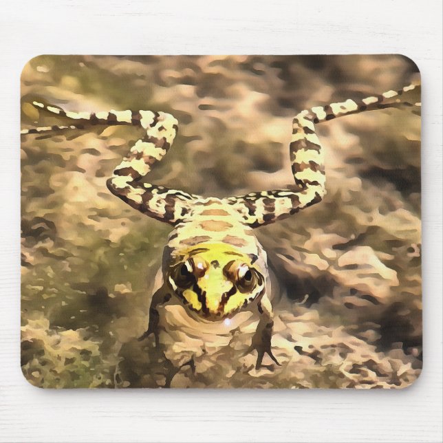 Schwimmfrösche, eingebettet in klares Wasser Paint Mousepad (Vorne)
