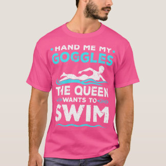 Schwimmgoogles schwimmen schwimmen T-Shirt