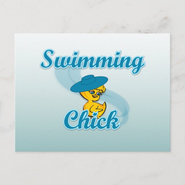 Schwimmkick #3 postkarte (Vorderseite)