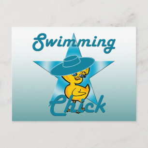 Schwimmkick #7 postkarte