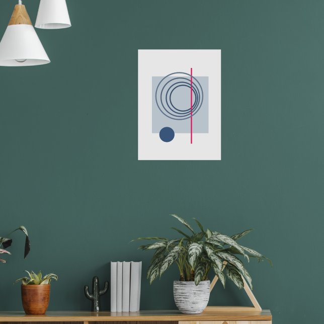 Schwimmkreis 5 Abstrakte Kunst Poster (Wohnzimmer 1)