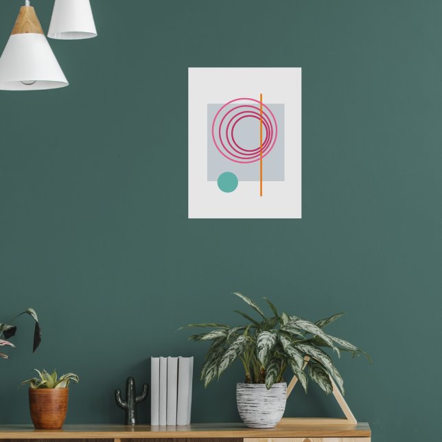 Schwimmkreis 5 Abstrakte Kunst Poster (Wohnzimmer 1)